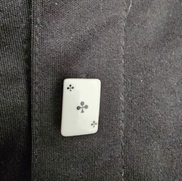 EUC 90s RARE Men's Morbid Threads Button Up Shirt With Playing Card Buttons L - Picture 5 of 6